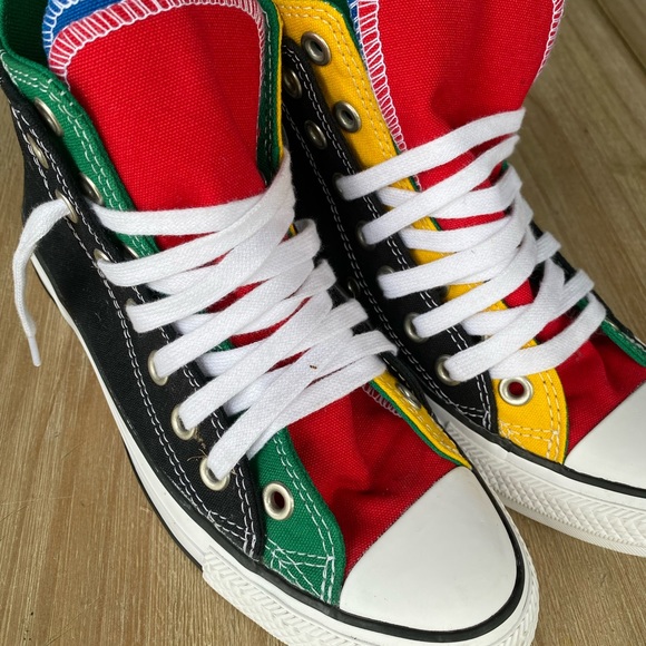 Womens size 7, mens size 5 chuck taylor high top converse double layer tongue - Picture 3 of 6